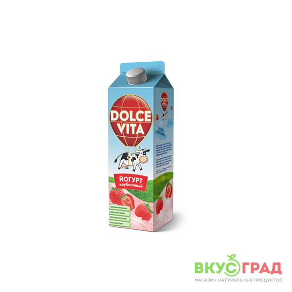 Клубничный  йогурт Dolce Vita 2,5% 